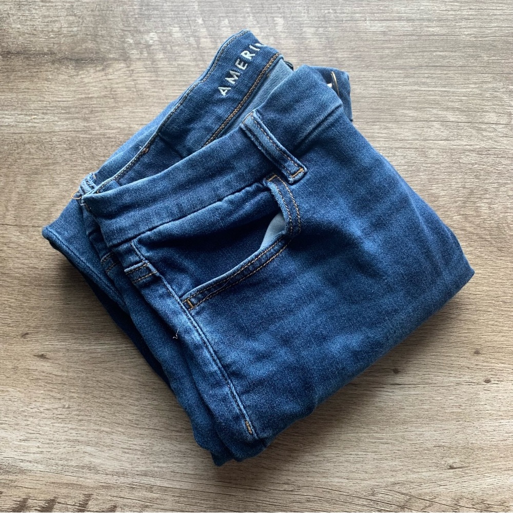 American Eagle Curvy High Rise Dark Wash Jeggings